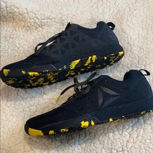 reebok nano 6 black & yellow
